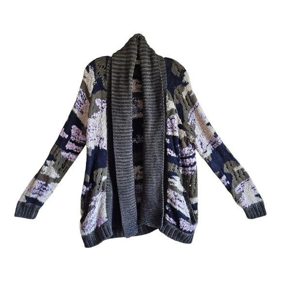 Anthropologie Multicolor Open-Front Cardigan - Picture 1 of 10